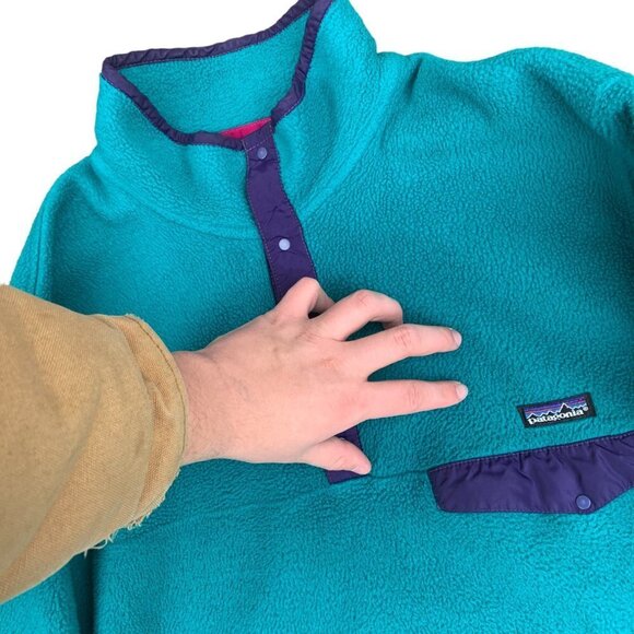VINTAGE Patagonia Fleece Sweater Large - Picture 2 of 8
